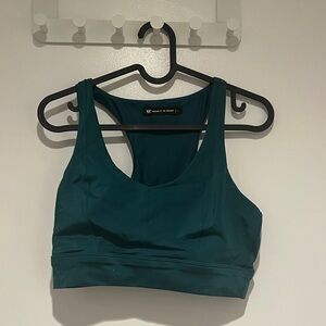 Glitter Teal Sports Bra